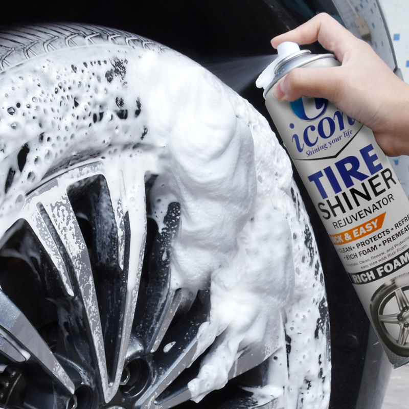 Tire shiner schuimend schoon beschermt verfrissend schuim doordringt Autoverzorgingsartikelen