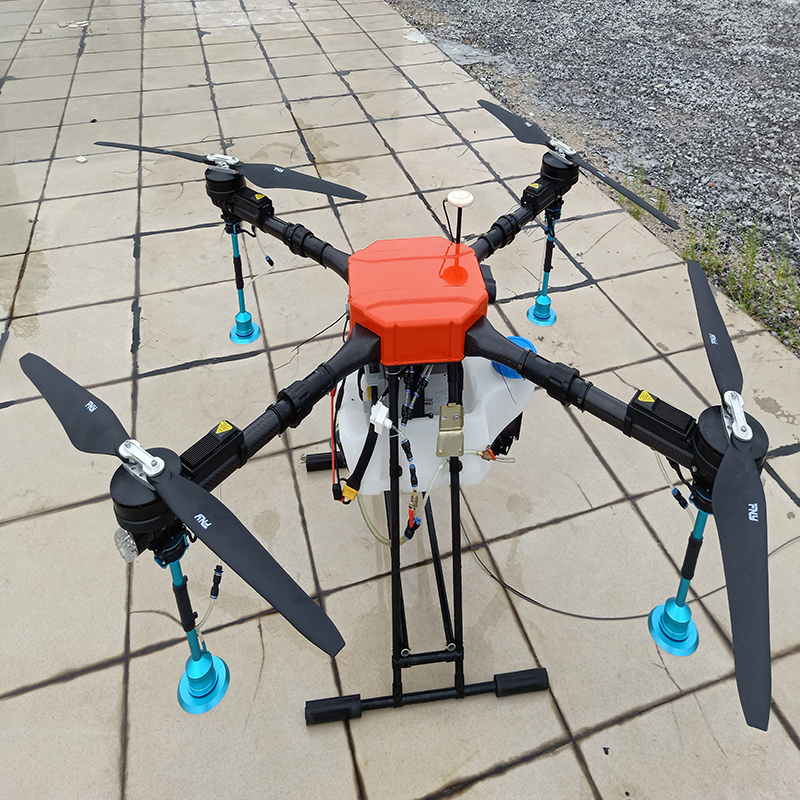 4 Axis 16kg Bevruchting Drone Agricultural Spraying Drone Agriculture