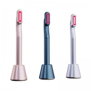 EMS ROOD LICHT Oogwand 360 Deree Rotatie, schoonheid oogmassager Wand met 38 ℃ ~ 40 ℃, oogcrèmebooster met Heat/Vibraion/Rode modus, Fine Lines Remover