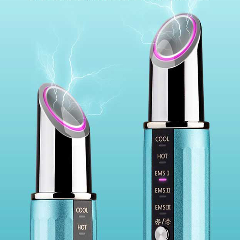 RF Beauty Eye Massager Stick EMS Beauty Eye Instrument Radio Frequency hot-cool Compressie instrument voor het verminderen van fijne lijnen, anti-rimpels, vervagende donkere cirkel, vervagende oogzakken