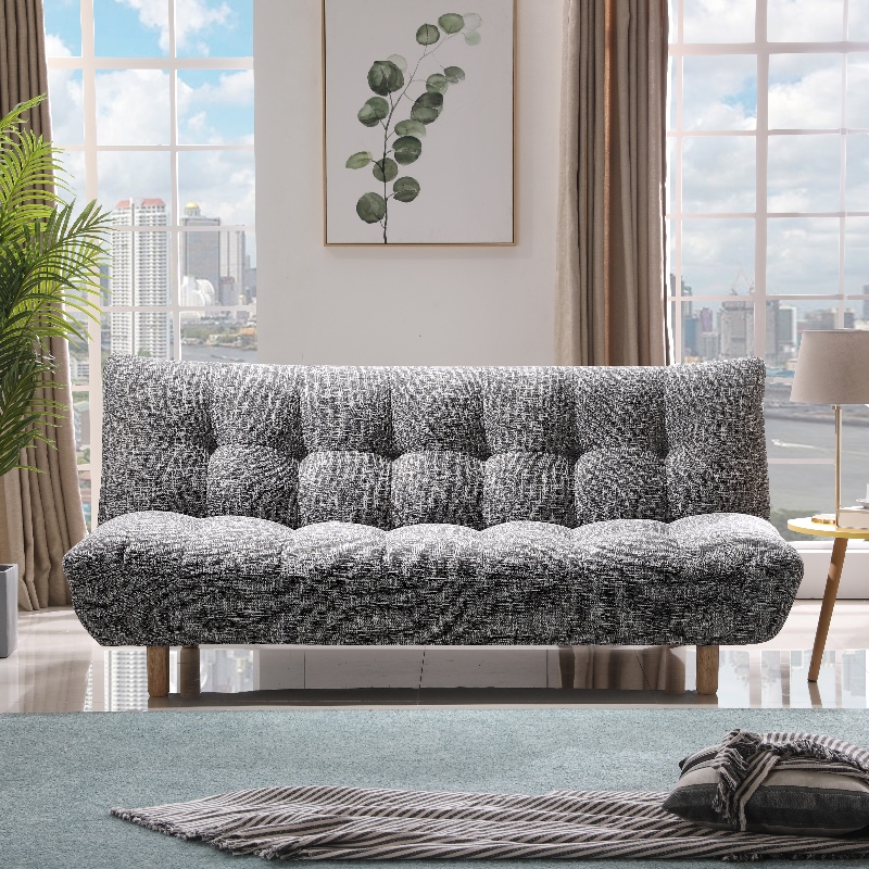 Massief houten stof vouwbank bed