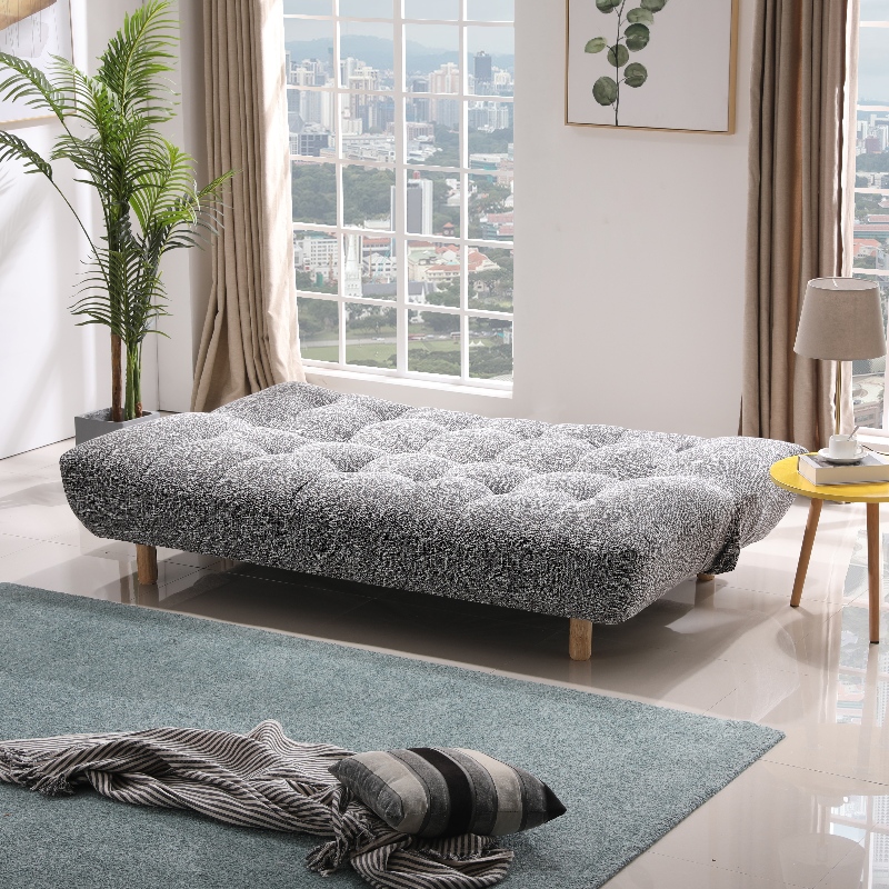 Massief houten stof vouwbank bed