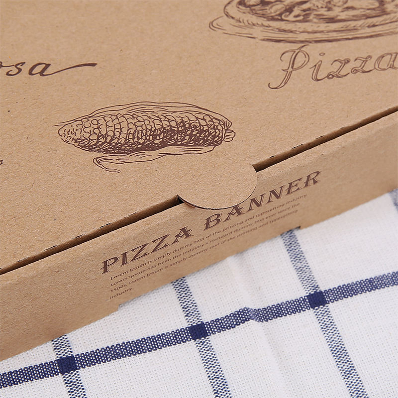 7/9/12 inch China rechthoekige pizzabox, biologisch afbreekbare aangepaste doos voor pizza
