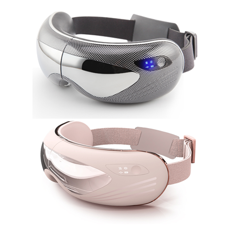 Nieuw ontwerp 4D Visual Electric Verwarmde luchtdruk Oogmassager, Portable Mini Intelligente luchtdruk Oog Vermoeidheid Migraine Migraine Smart Eye Mask -bril Vibratie Hot Compress voor oogontsparing, verbeter oogcirculatie, verminderen droge ogen, donkere cirkels