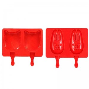 IJsvormen keukengadget diy voedsel grade siliconen kinderen ijslade houder gemakkelijk te reinigen 2or3 holtes doosvorm