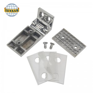 Enkele rand van 90 graden glasklem