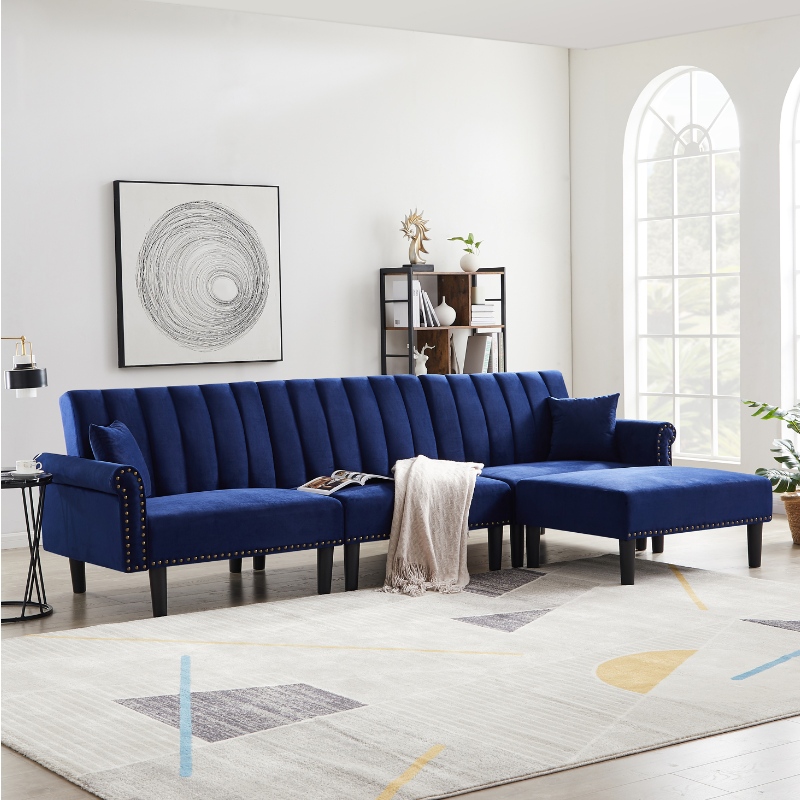 Stoffen sectionele bank woonkamer bank bed