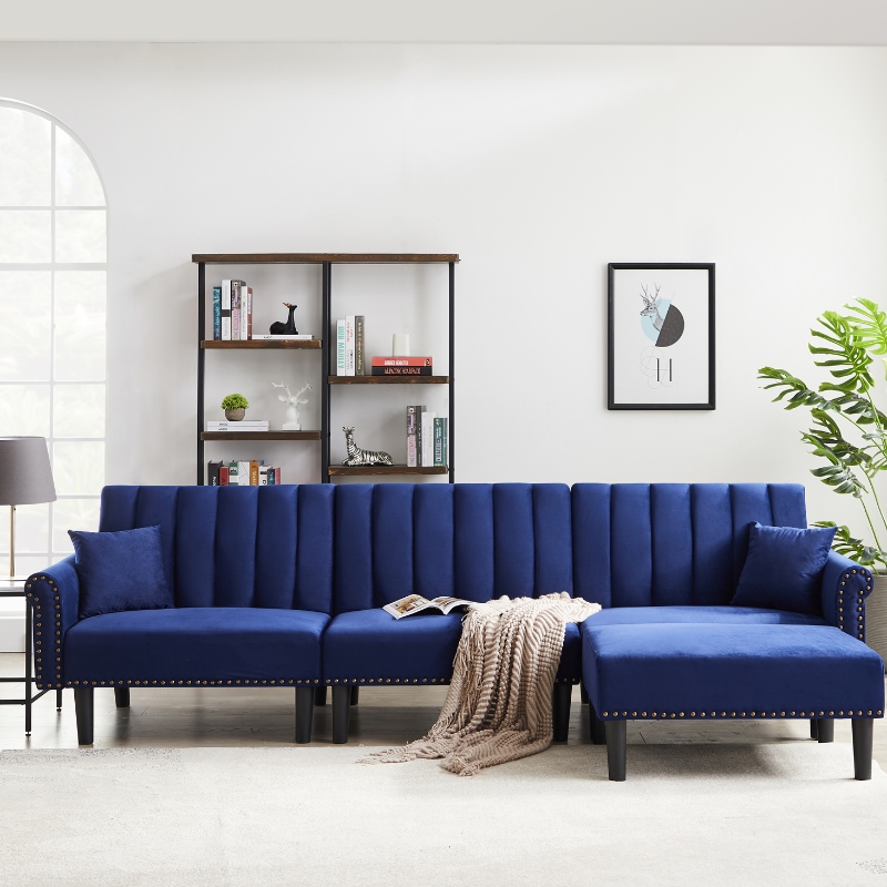 Stoffen sectionele bank woonkamer bank bed
