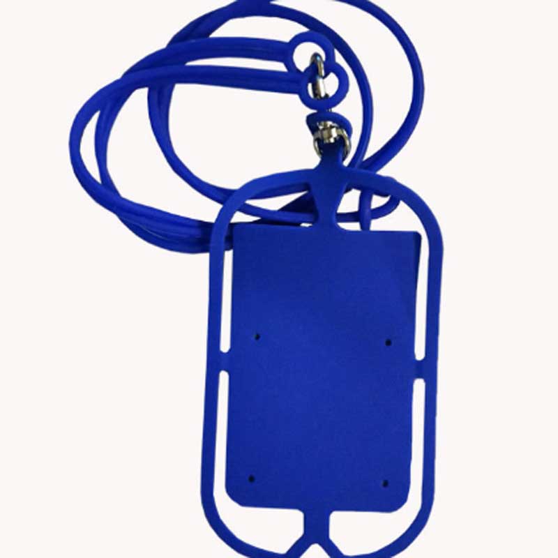 Multi -kleurennieuwe ring telefoonhouder mobiele telefoon lanyard telefoonhoesje mobiel houder met kaart pocket siliconennek riemenstrapsilicon mobiele telefoonhouder mobiele telefoon