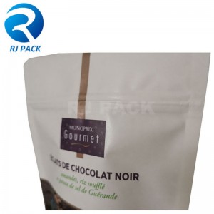 Groothandel digitaal printen Kraft Paper doypack met ritssluiting