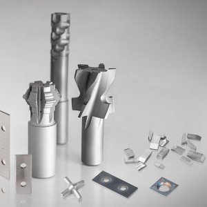 Tungsten carbide stoten platen gecementeerd blad