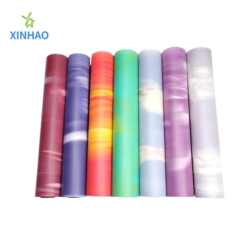 Gradiëntkleur Natuurlijk PU Rubber Yoga Mat Groothandel, Gradiënt Kleur Milieubescherming Niet-slip Sport en Fitnessmat