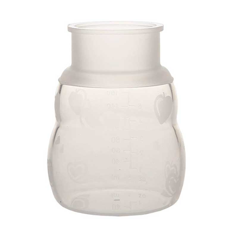 Hoogwaardige BPA gratis siliconen babyfles brede calibe met handvat baby anti-fall anti-flatulentie draagbare babyproducten bpa gratis