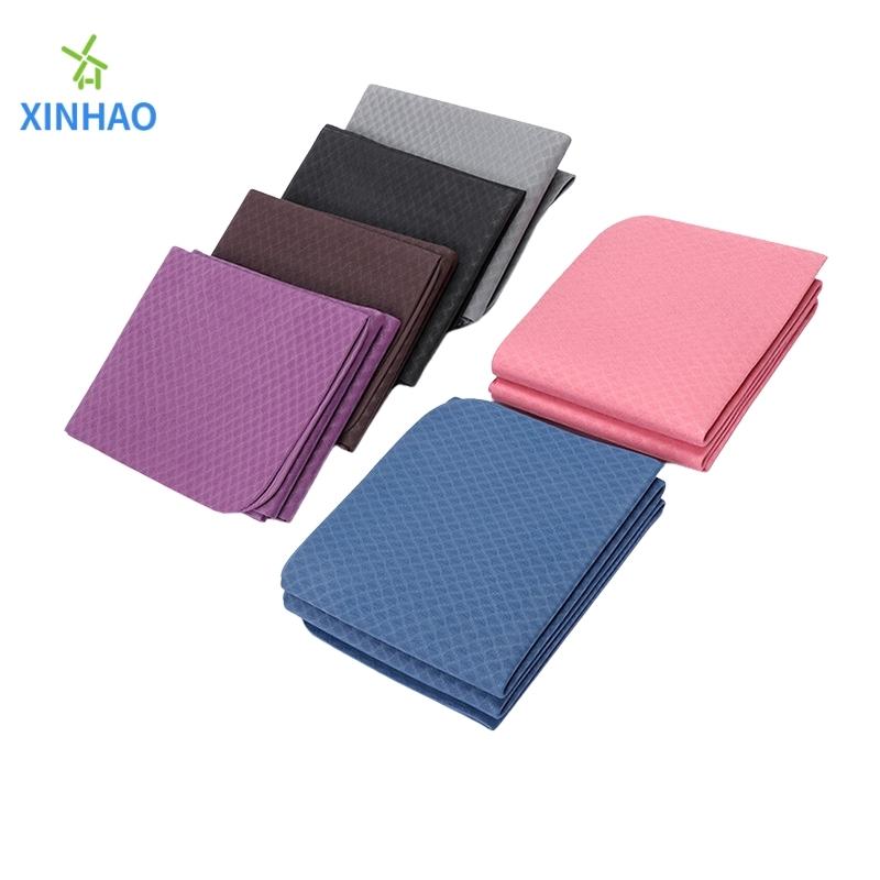 Groothandel opvouwbare reis yoga mat 4mm/5mm dikte gemakkelijk te dragennaar de klasoefening, kantoorrust, parkkamperen