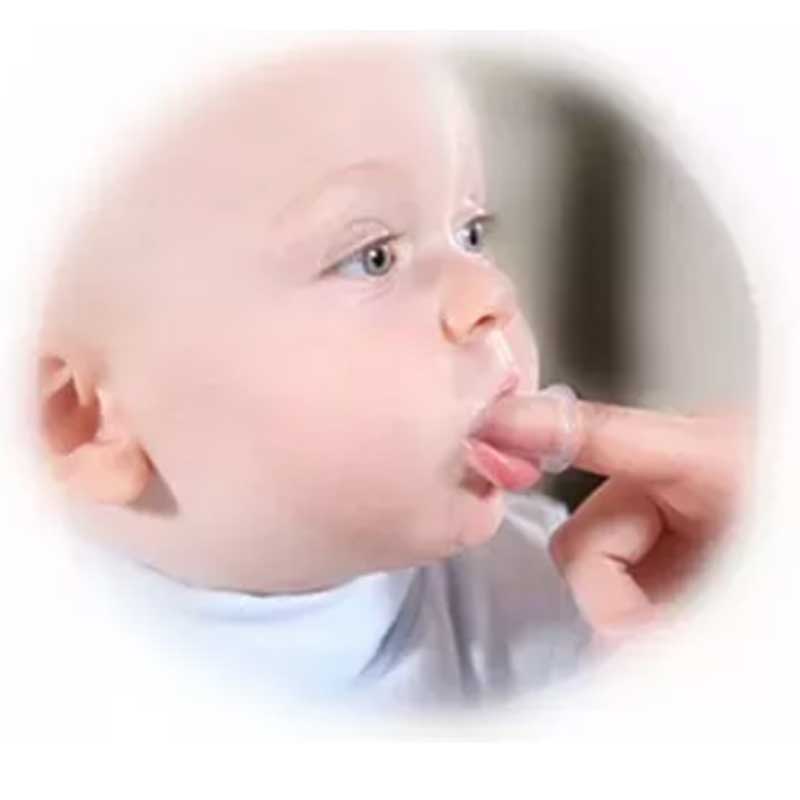 Zachte borstelsiliconen Kinderen baby baby kinderverzorging vinger tandenborstel