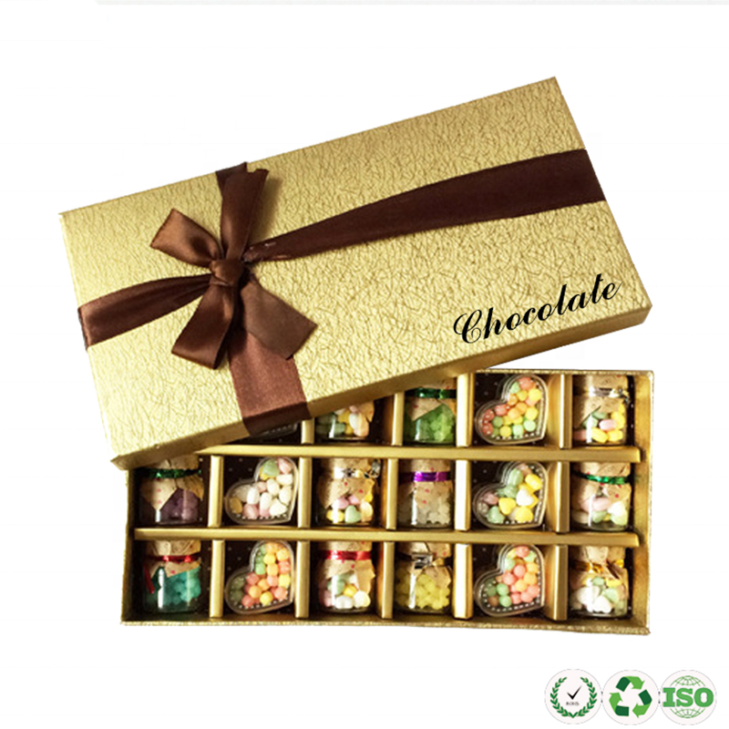 Aangepaste chocoladepapier snoepcadeau -doos verpakking