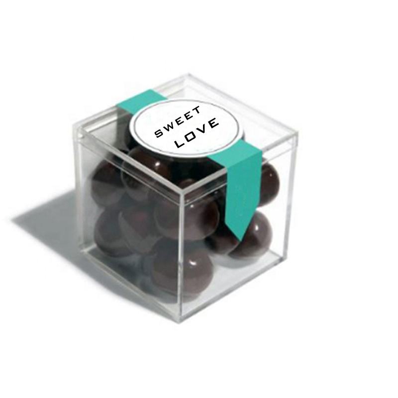 Food Grade Mini Clear Acryl Candy Box Transparante opbergdozen