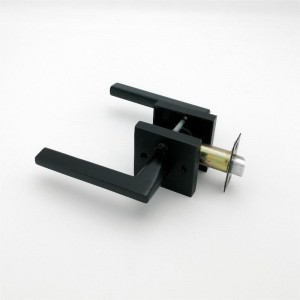 S7503 Privacydeurhendel voor slaapkamer en badkamerdeuren mat zwart