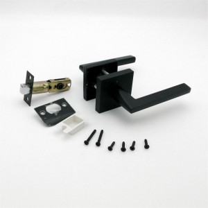 S7503 Privacydeurhendel voor slaapkamer en badkamerdeuren mat zwart