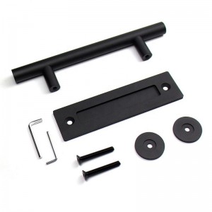 BH001 Zwart ronde schuur deur trekgreep schuifdeur handgreep, schuur houten deurgreep