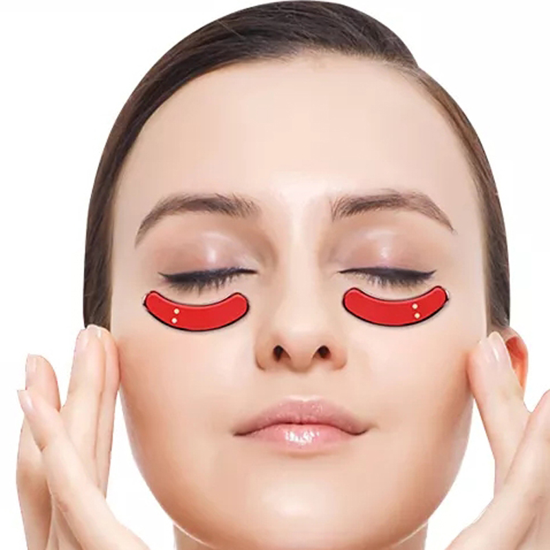Ems&rood licht oog schoonheidsmassager instrument, gebruik schoonheid eye rimpel massagerapparaat trillingsmassager led rood licht oog patches rf oog schoonheidsinstrument om fijne lijntjes te verwijderen
