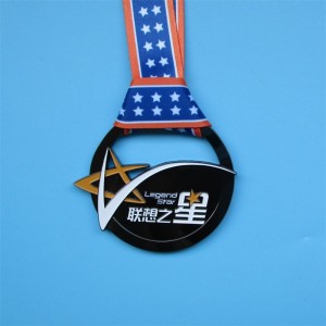 Finisher Medal Soft Emailed Hollow Metal Medal