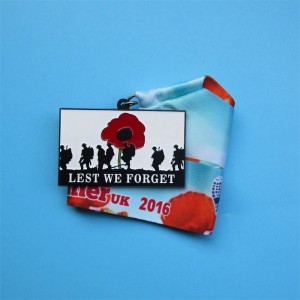 Personaliseerde Honor Awards Metal 3D Zwart Plated Military Medals