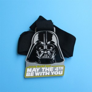 Personaliseerde Honor Awards Metal 3D Zwart Plated Military Medals