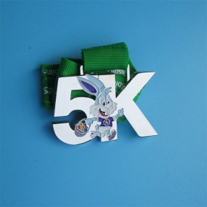 Metal Sports Medal Custom Medals Race for Kids Cute Design Rabbit Kid Medals