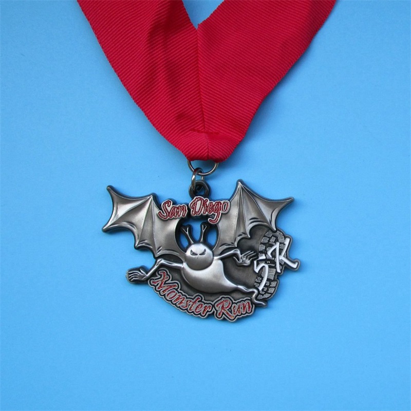 Zinklegering gietmedailles ontwerpen je eigen sportlegeringsmedaille met lanyard medaillon