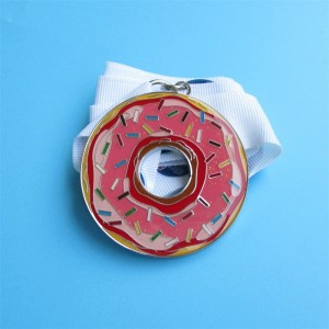 Aangepaste metalen gouden medaille kleurrijke printing virtuele sportmedaille