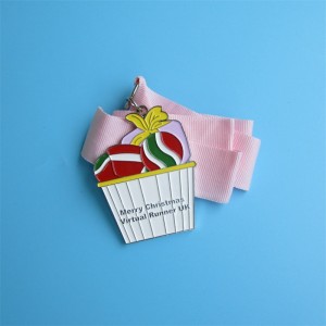 Aangepaste metalen gouden medaille kleurrijke printing virtuele sportmedaille