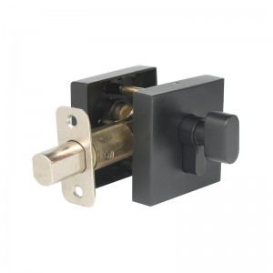 3602 vierkante enkele cilinder Deadbolt één zijde Black Modern Modern Deadbolt Door Lock voor binnen- en buitendeuren