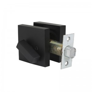 3601 Modern Square Single Cilinder Deadbolt Lock voor voordeur zware duty - Mat Black