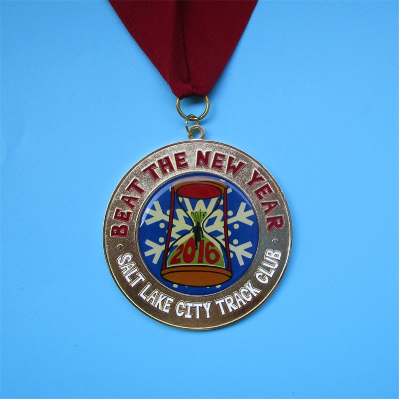 Zinklegering metaalmedailles en trofeeën souvenir cadeau gouden medailles sport met lint