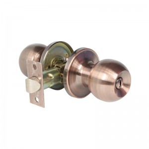 2501 Privacydeurknop voor slaapkamer en badkamer, interieur keyless ball deur slot- antiek koper