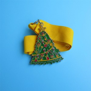 Kerst herdenkingsmedaille Kerstmis metalen vakantiecadeau
