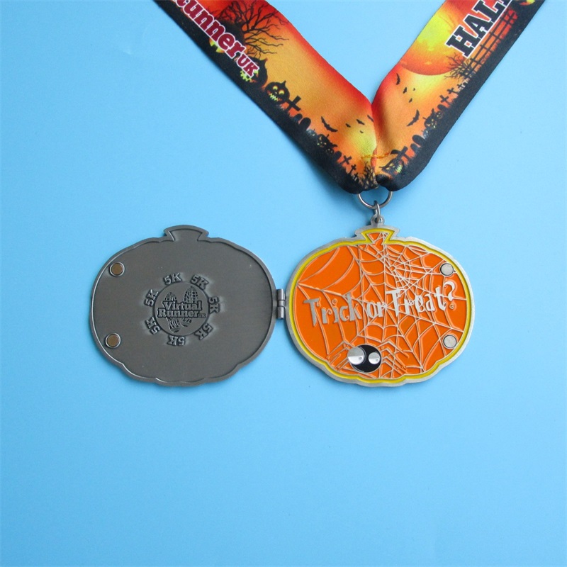 Holiday Gift Halloween Christmas Pasen Festival Medailles Kamshell vouwen metalen medailles