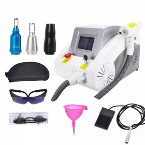 Desktop Multifunctioneel 3 In1 Q -schakelaar ND YAG Tattoo Laser Removal Pigmenten Verwijderen Laser Koolschilapparaat, koolstofschil, ND YAG -laser, Tatoo Removal Laser Machine (3 golflengten: 1320 Nm, 1064 Nm ,, 532nm)