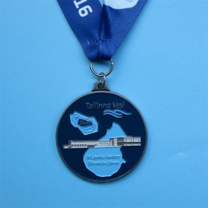 Combined Challenge Medal Custom Soccer Football Volleybal Running Metal Sports Medal