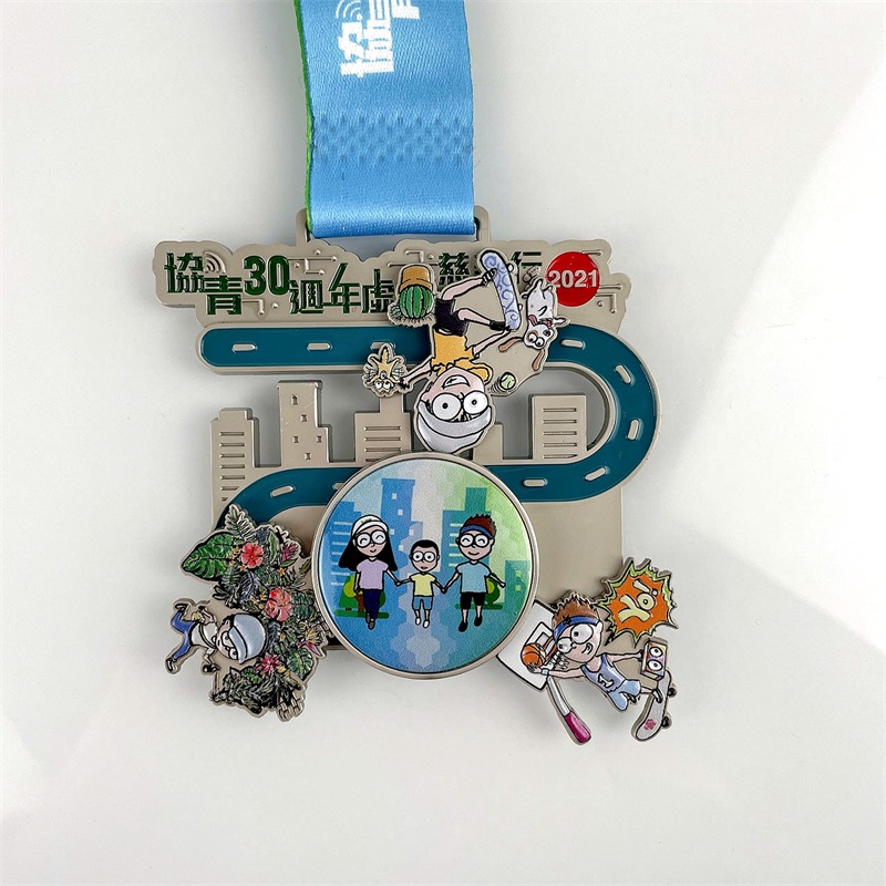 Speciaal ontwerp Zinklegering Die-casting 3D Canving Metal Medal Kids Medal