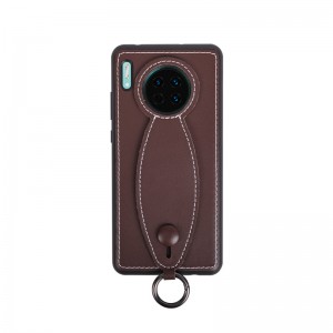 Geschikt voor Huawei Mate30/PRO30 Mobiele telefoonhoesje, Italiaanse kalfsleer Gepersonaliseerde handband Bracket Type Mobiele telefoon Beschermende lederen Case, met goede herfstweerstand, duurzaamheid en bescherming