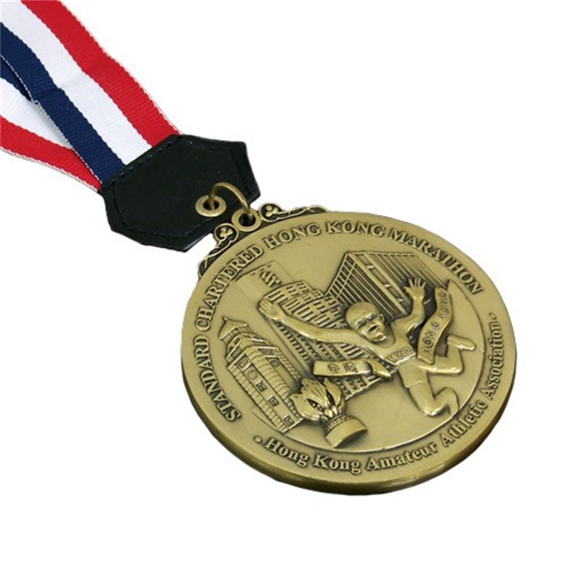 Professioneel Custom Run Medal Design Uw eigen 3D Gold Award Metal Medals