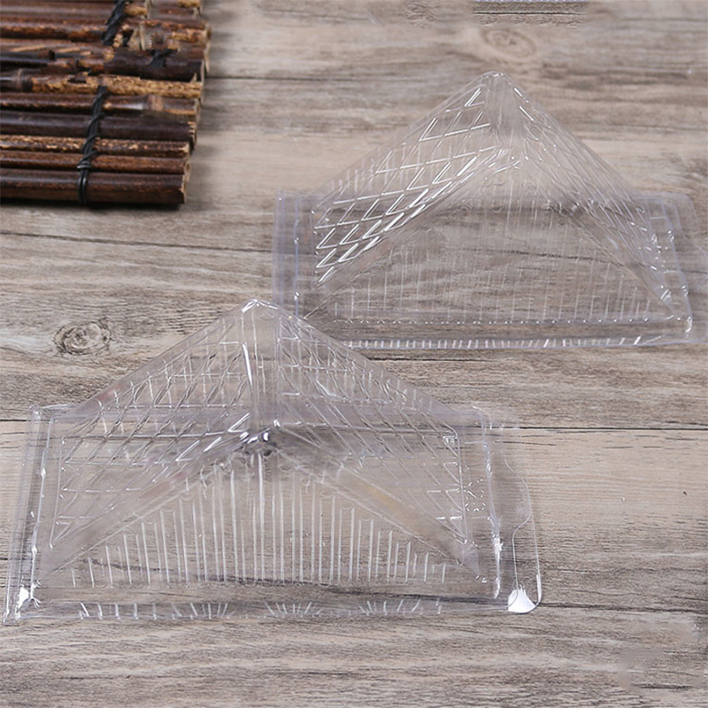 Clear Triangle Box Packaging Groothandel Plastic Voedsel aangepaste label wegwerpbaar Sandwich en Cake Customer \\ 'S Logo Pet, PLA
