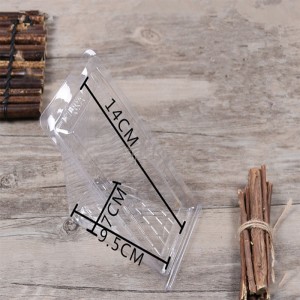 Clear Triangle Box Packaging Groothandel Plastic Voedsel aangepaste label wegwerpbaar Sandwich en Cake Customer \\\\ \'S Logo Pet, PLA