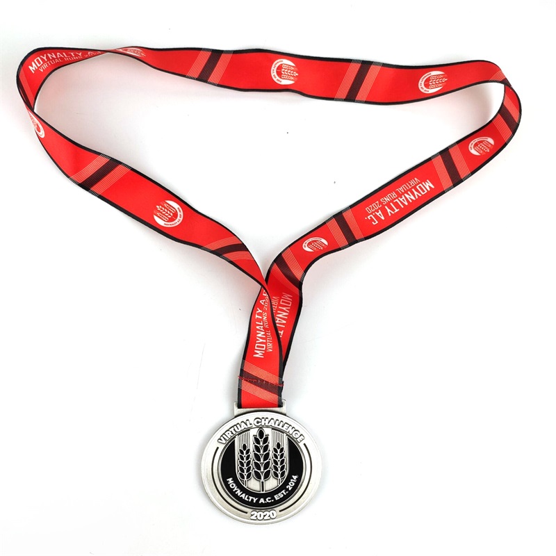 Sportmedaille en trofeeën aangepaste zinklegeringsmedailles award medaille met lint