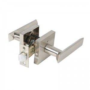 S7510 zware privacydeur hendel deur slot sets satijnnikkel sleutelloze deurknoppen slaapkamer/bathroom/interior deuren links/right handed deur handgreep