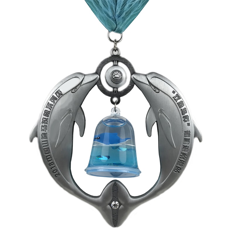 Aangepaste medaillon ketting 4d email aangepaste medaille voor souvenir