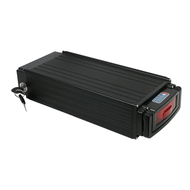 Oplaadbare elektrische fietsbatterij 36V/48V/52V Achterrek Ebike lithiumbatterij voor ebike