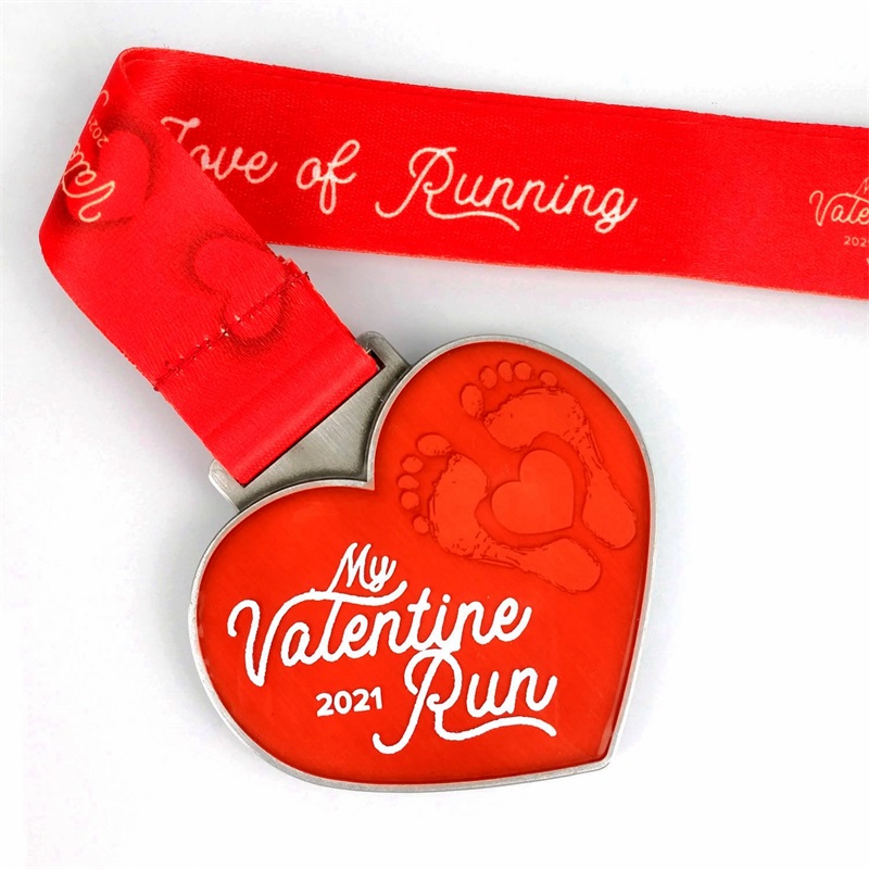 Marathon Running Medals Holiday Running Medals Cadeau voor Valentine's Day Love